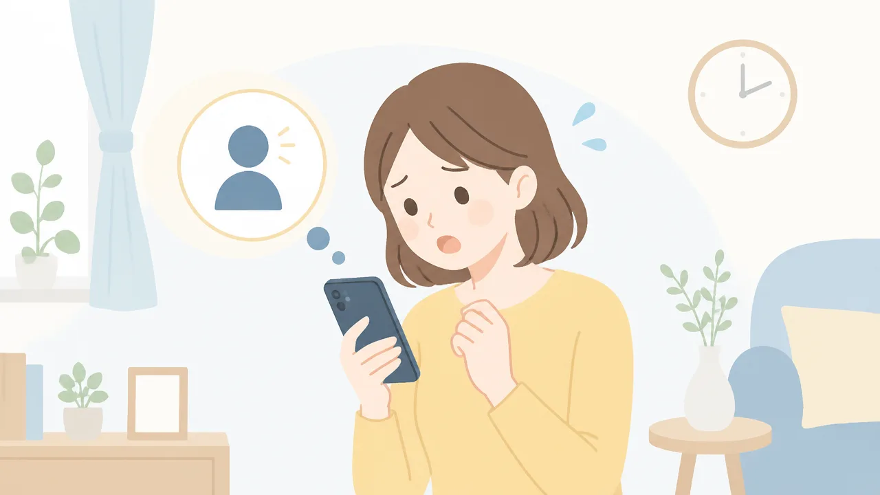 約束をすっぽかしたとき、相手に早めに連絡して謝罪する場面のイラスト