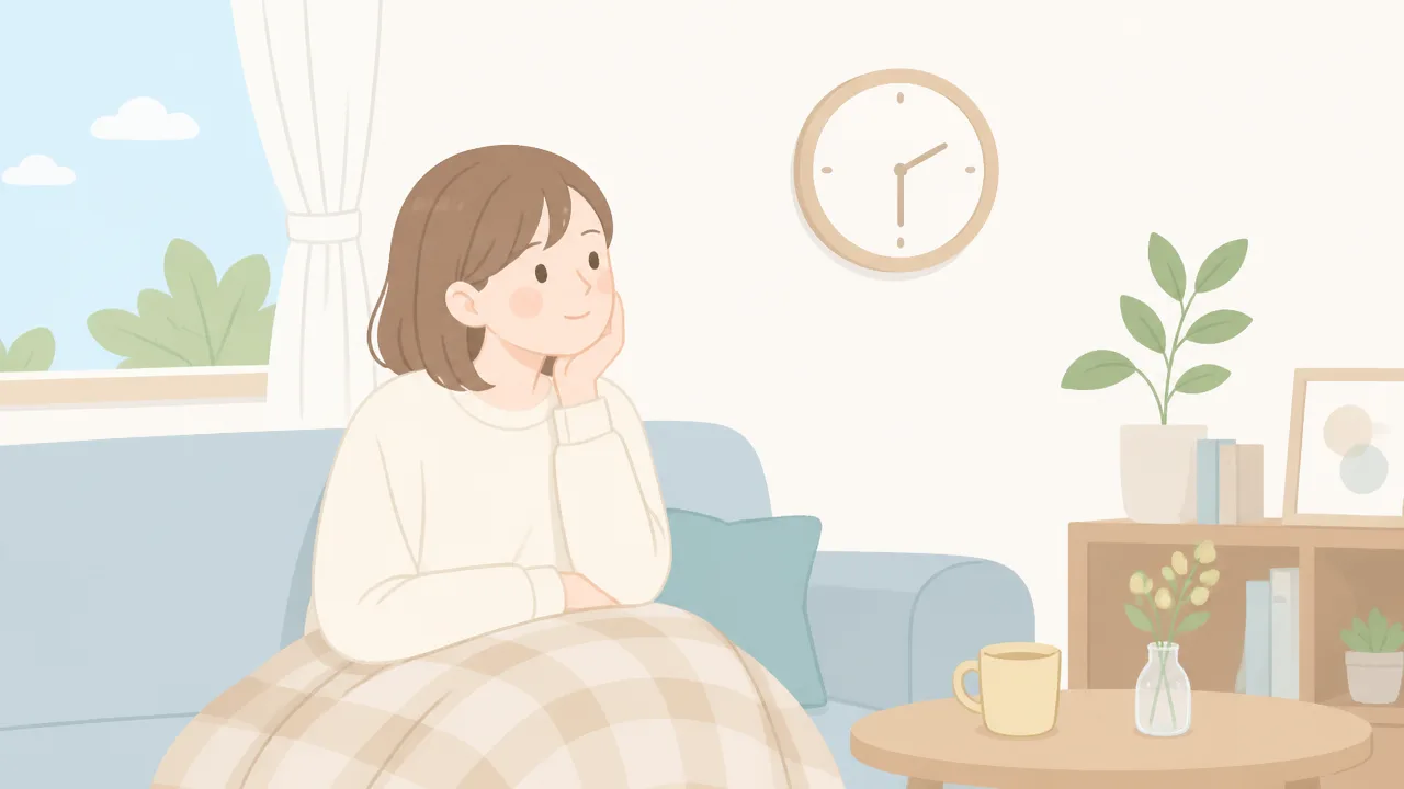相手から返信がないときに連絡を急かさず待つイラスト